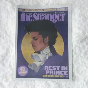 PRINCE Collectible Seattle The Stranger Newspaper Tribute repurpose Cover Art